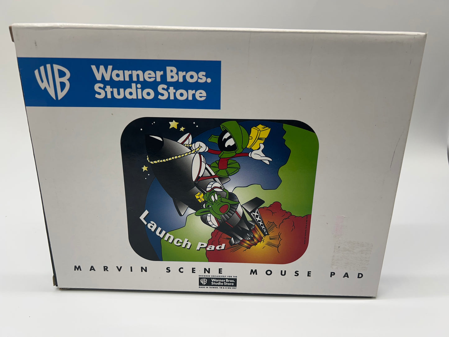 Tapis de souris d'ordinateur MARVIN LE MARTIEN Vintage 1997 Warner Bros.