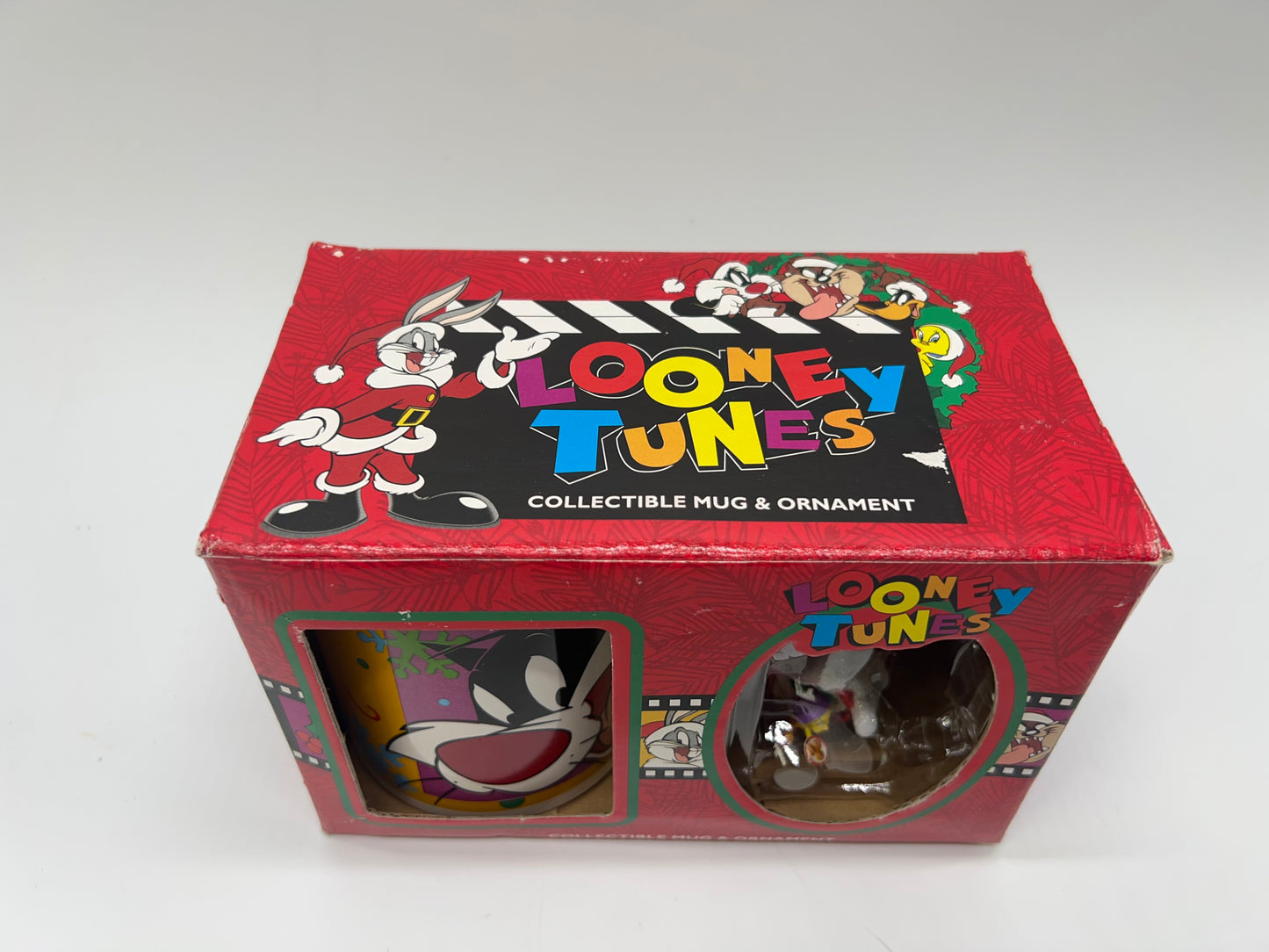 Looney Tunes Warner Bros. Sylvester &amp; Tweety Collectible Mug &amp; Ornement NEUF dans la boîte NIB