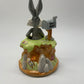 Looney Tunes Bugs Bunny Porcelain Music Box Plays Brahms Lullaby Go To Sleep