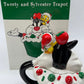 Warner Brothers Looney Tunes Tweety & Sylvester Christmas Teapot