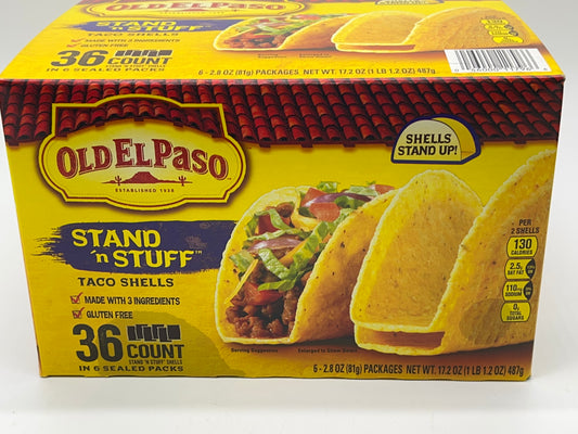 Old El Paso Stand 'N Stuff Taco Shells, Gluten Free, 36-count