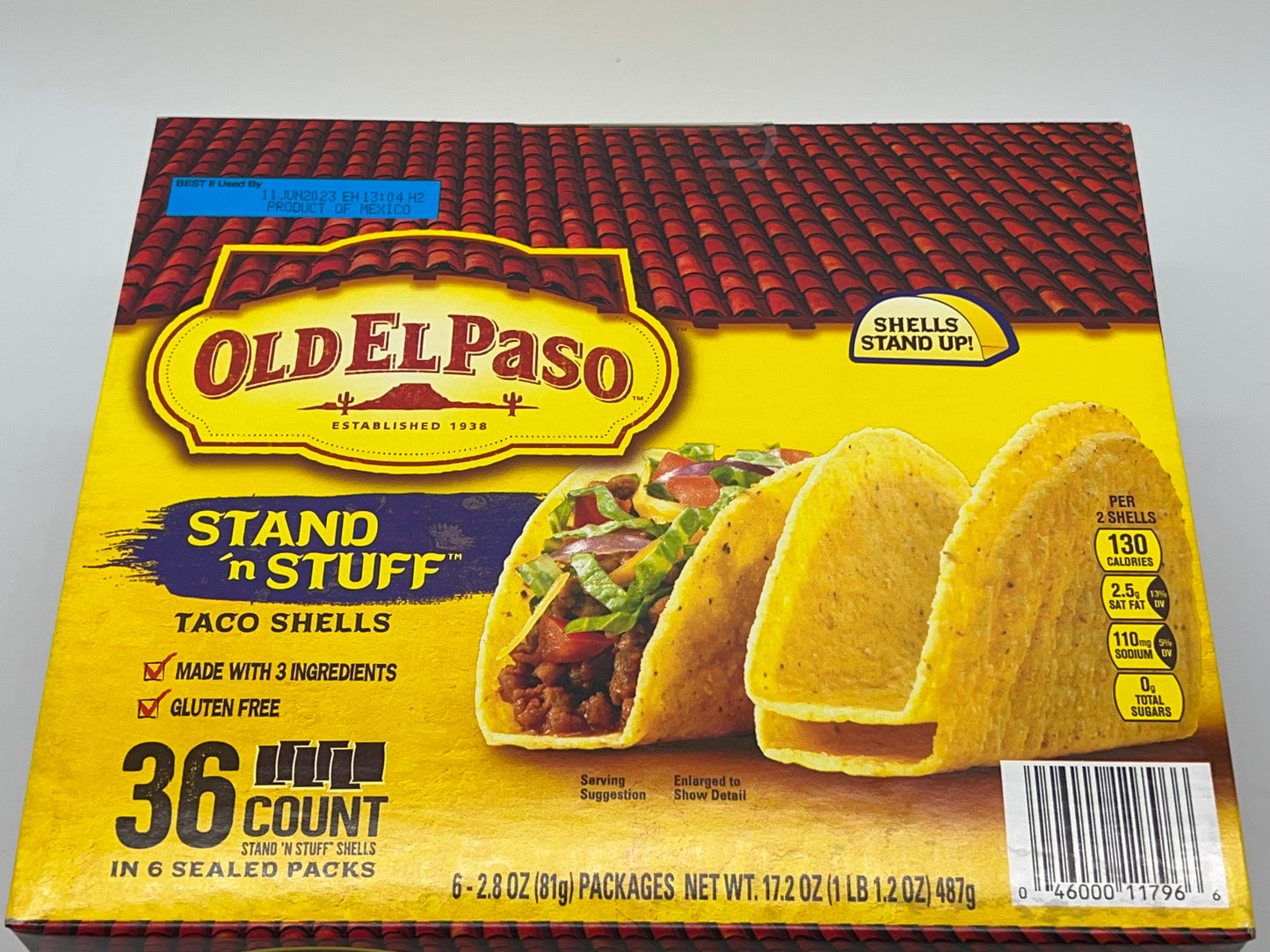 Old El Paso Stand 'N Stuff Taco Shells, Gluten Free, 36-count