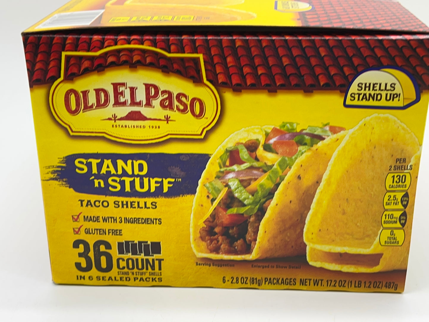 Old El Paso Stand 'N Stuff Taco Shells, Gluten Free, 36-count