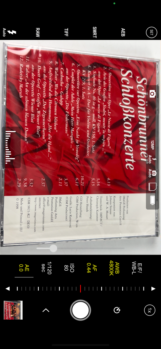 Schonbrunner Schlosskonzerte - Ralf Kircher Marjukka Kolehmainen (Audio CD 1998)
