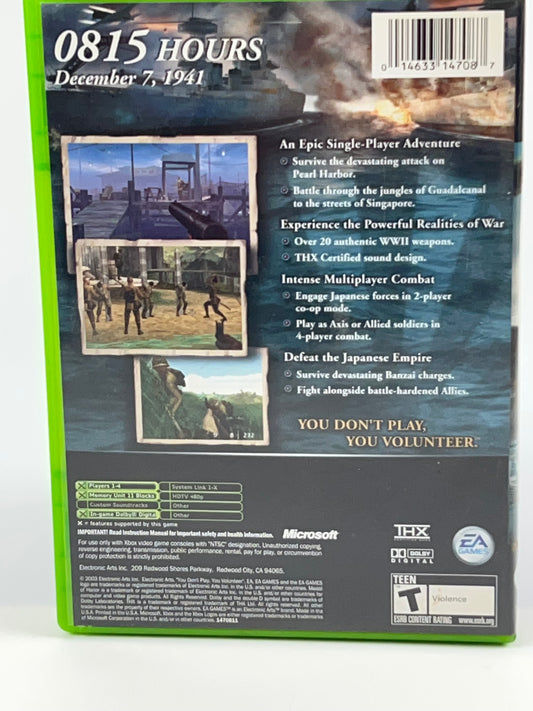 Medal of Honor: Rising Sun (Microsoft Xbox, 2003) Complete