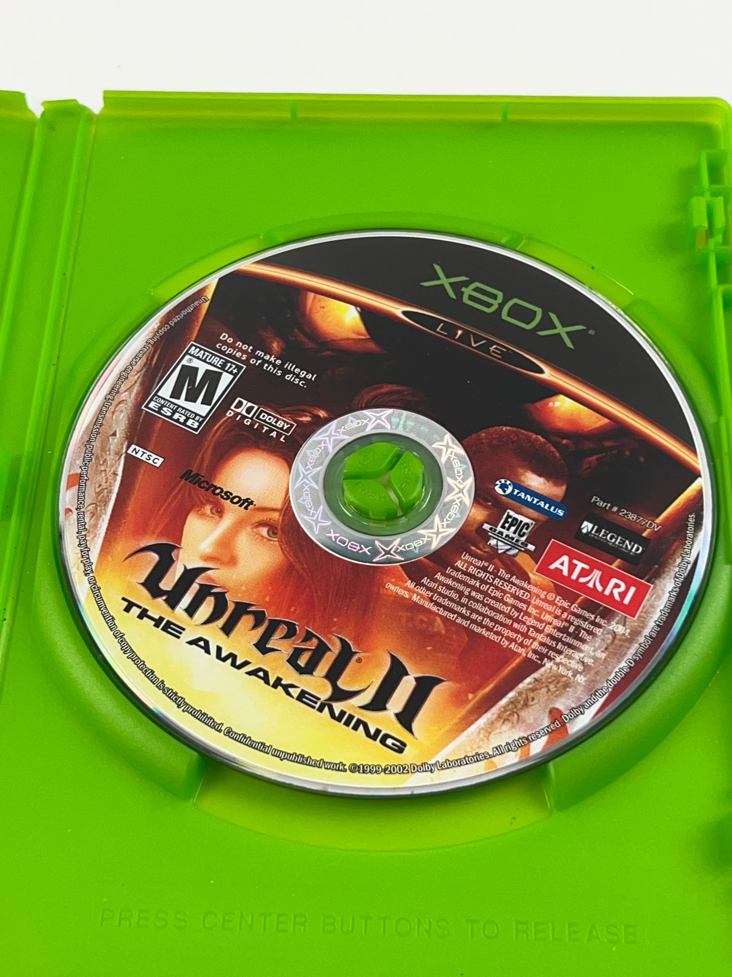 Unreal 2 II: The Awakening Original Xbox (Microsoft Xbox, 2004) Disc & Case Only