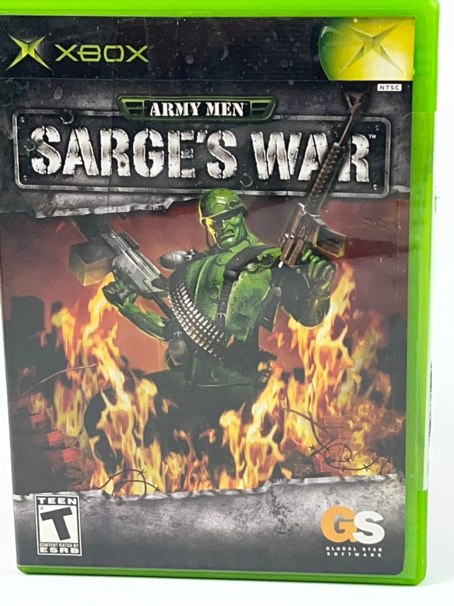 Army Men: Sarge's War (Microsoft Xbox, 2004) Disc & Case Only