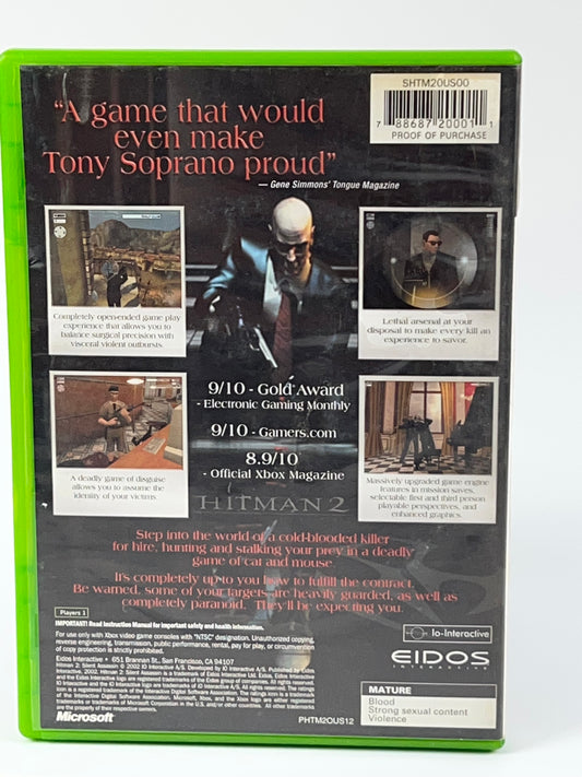Hitman 2: Silent Assassin (Microsoft Xbox, 2002) Disc & Case Only