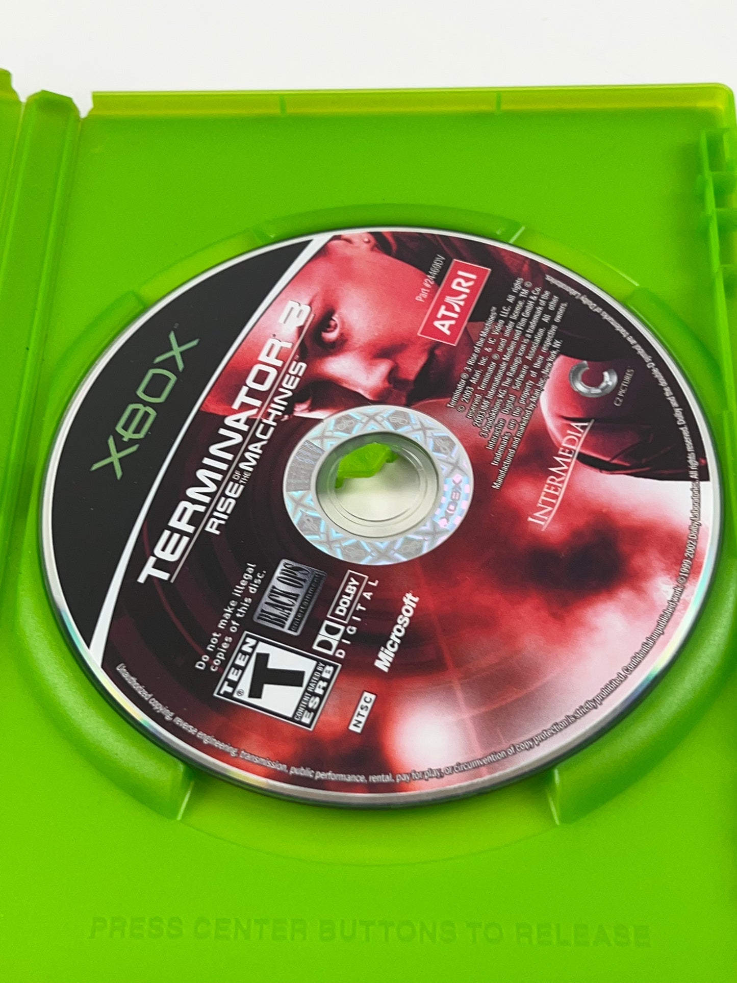 Terminator 3: Rise of the Machines (Microsoft Xbox, 2003) Disc & Case Only