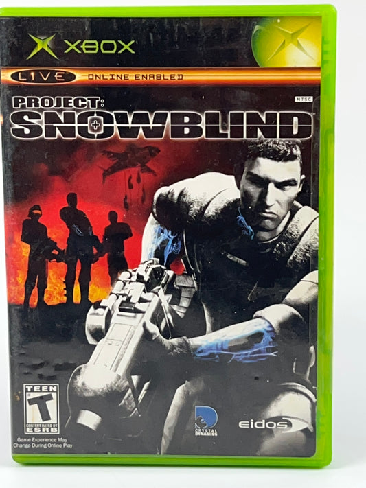 Project: Snowblind (Microsoft Xbox, 2005) Disc & Case Only