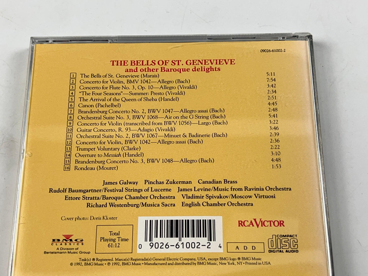The Bells Of St. Genevieve & Other Baroque Delights by Various Artists (CD)