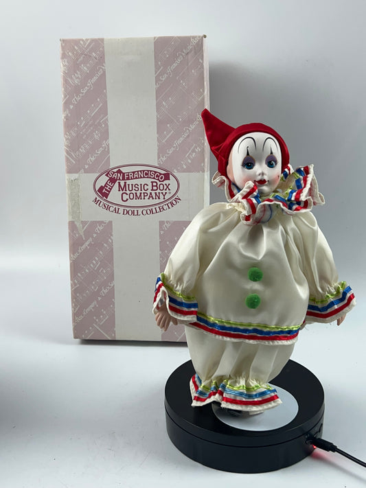 San Francisco Music Box Co Clown Figure Tested #19-4878