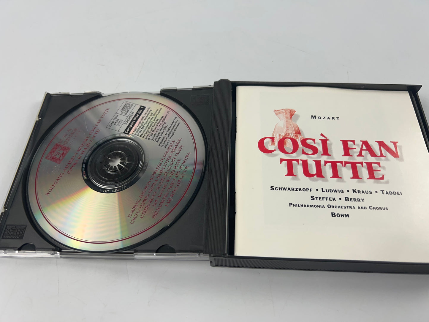 Mozart / Schwarzkopf, Ludwig, Kraus, Taddei : Così Fan Tutte (3 CD Set MHS)