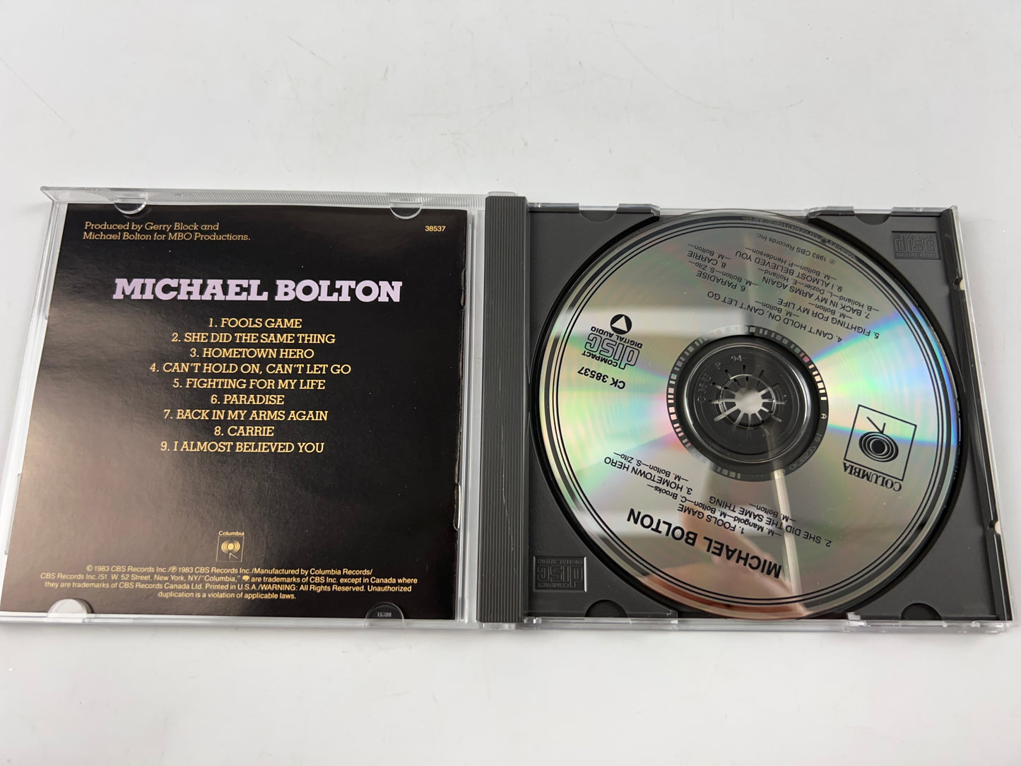 Michael Bolton - Music CD - Bolton, Michael - 1990-10-25 - Sony