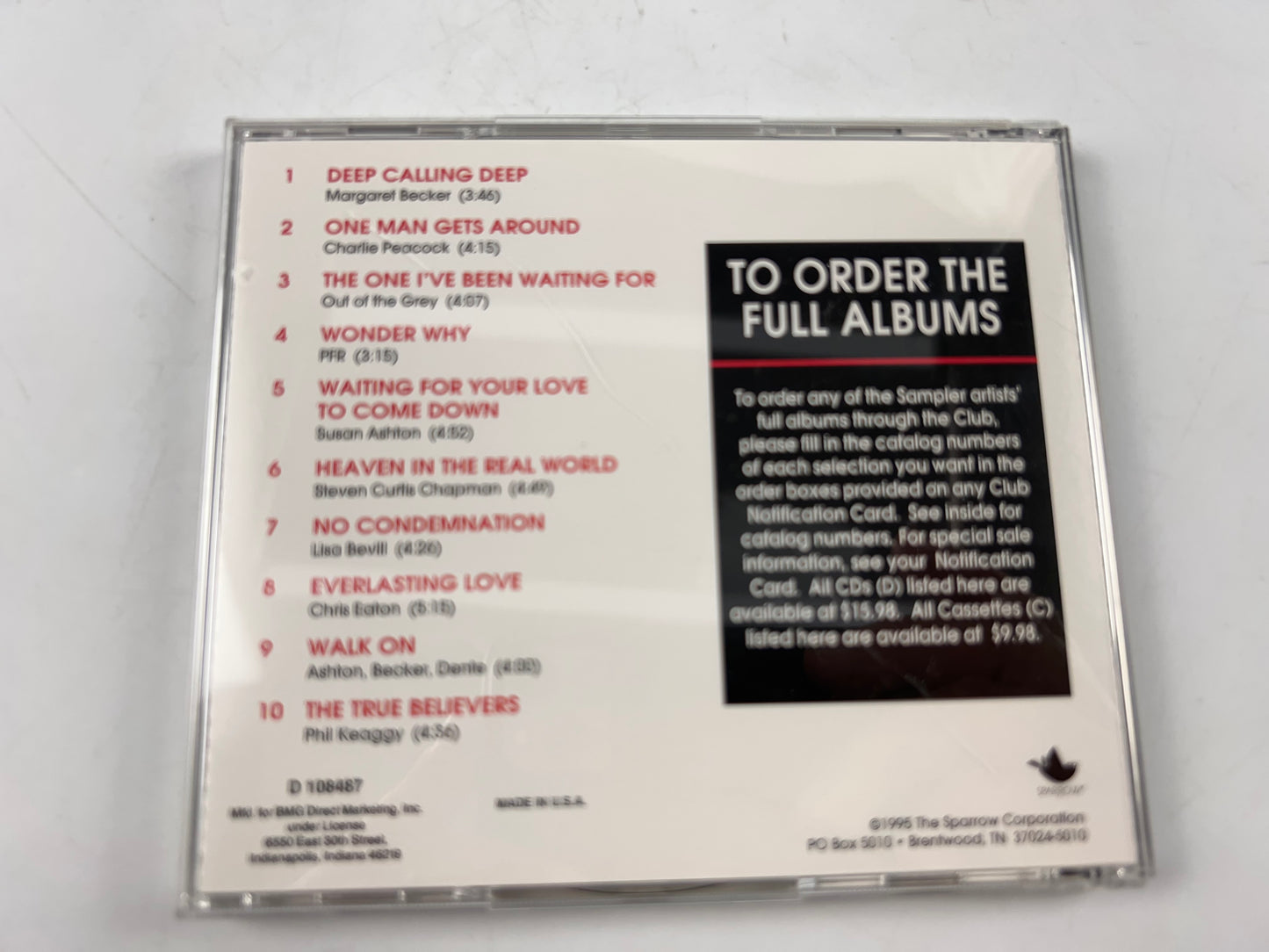 Contemporary Christian music Hearing is Believing CD 1995