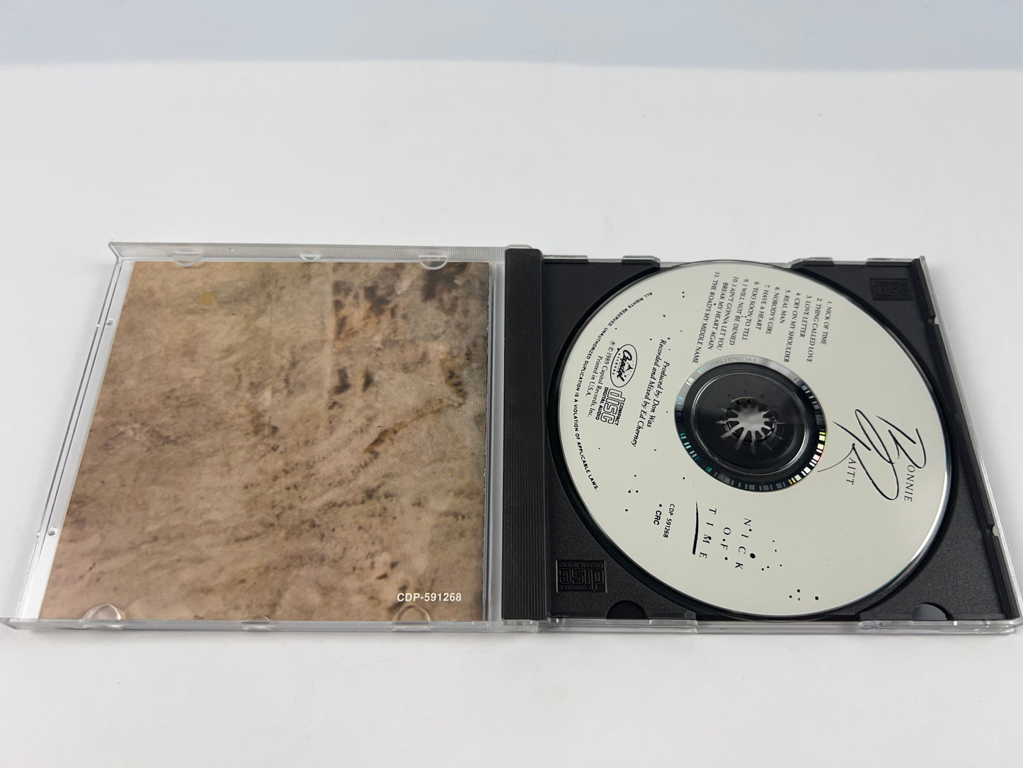 Nick of time CD Country Bonnie Raitt 1980s 11 Song Studio Album