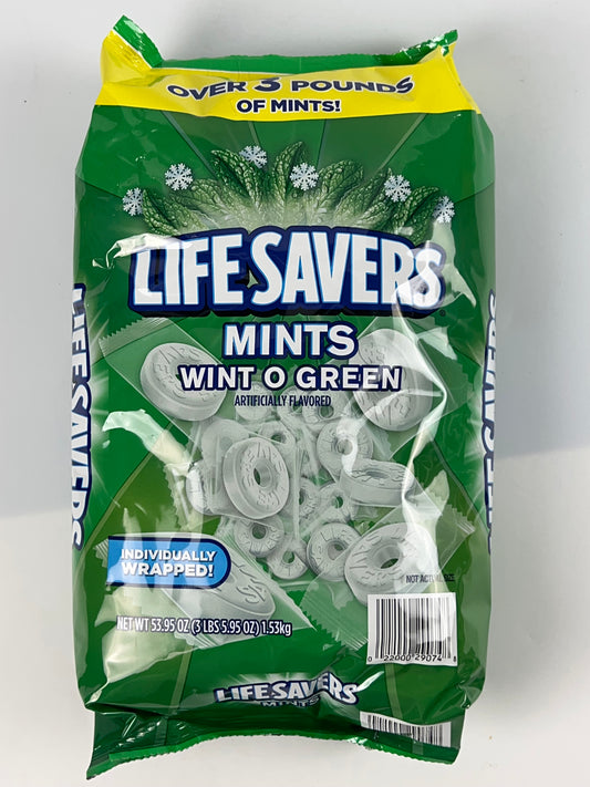 Life Savers Wint-O-Green Breath Mints Bulk Hard Candy - 53.95 oz Bag