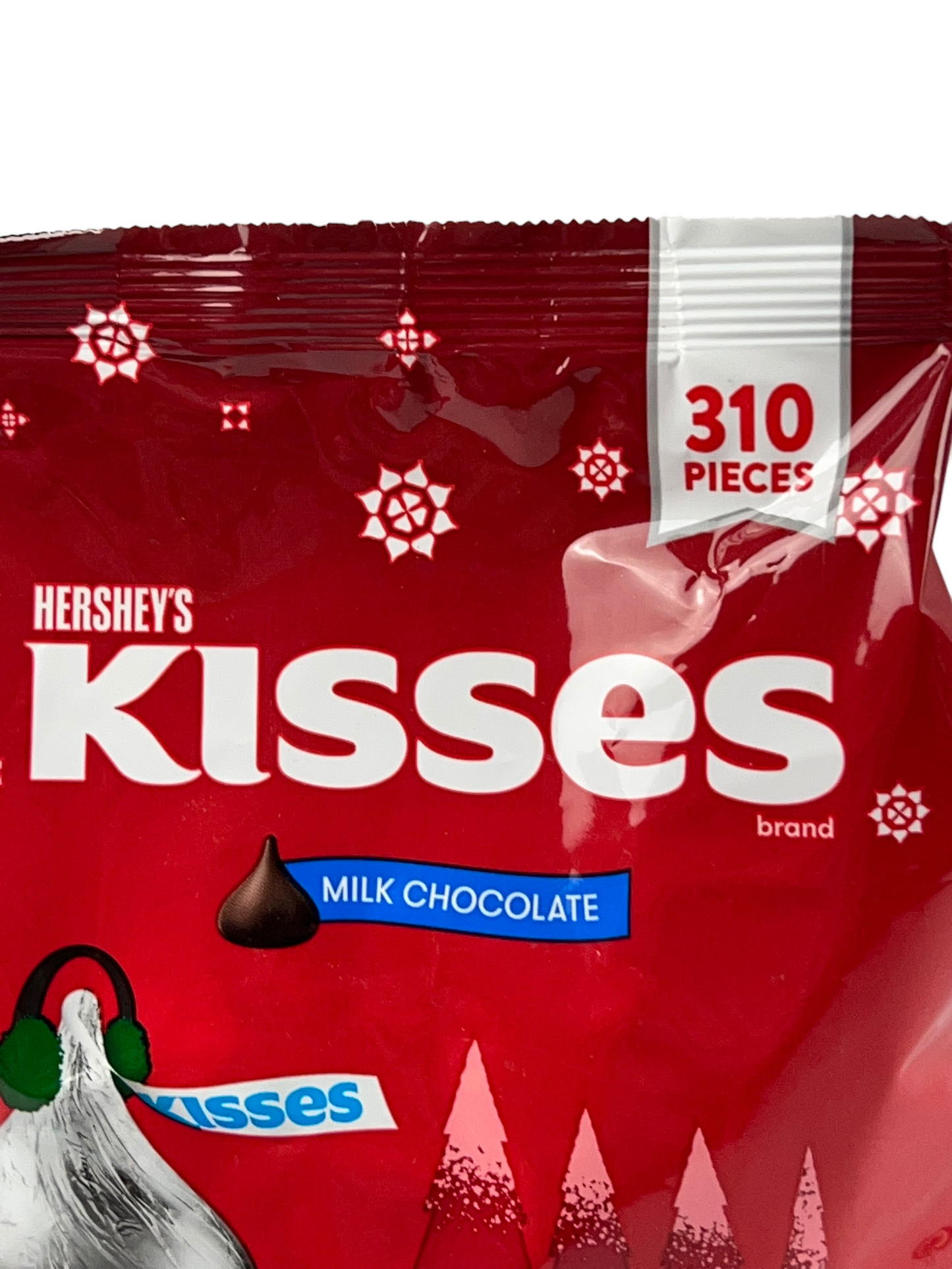 Hershey's Holiday Kisses Milk Chocolate 310Piece Net Wt 52 Oz