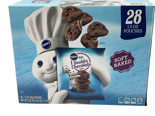 Pillsbury Soft Baked Mini Double Chocolate Chip Cookies (1.5 oz., 28 pk.)