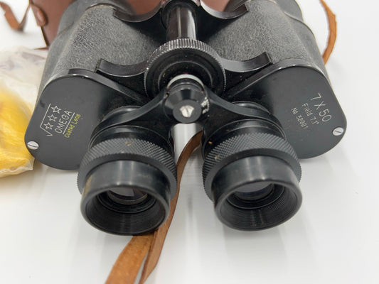 Omega 7 x 50 Binoculars With Case.